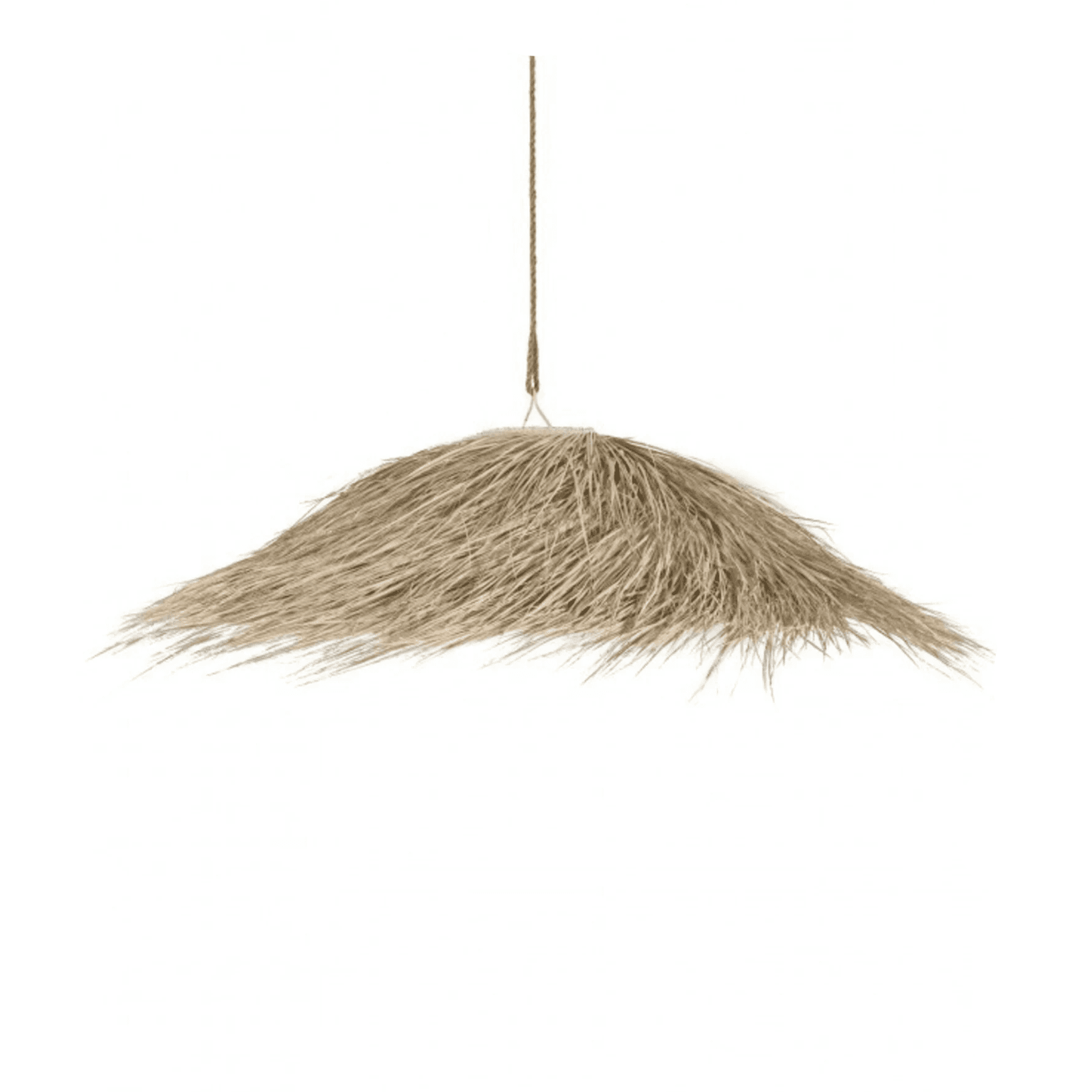 Handwoven rattan flush mount ceiling light with a minimalist eco design, ideal for boho bedroom or living room