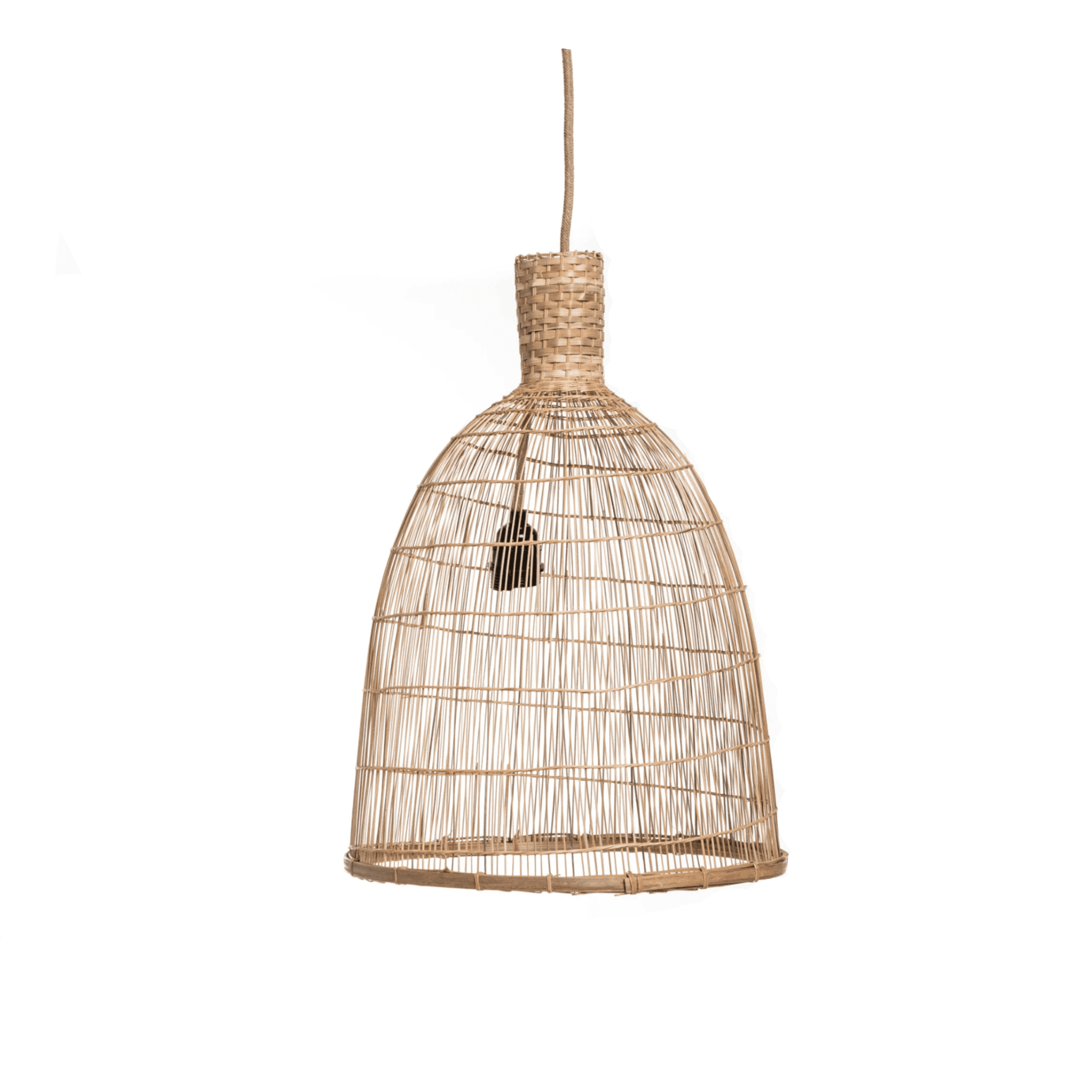 Handwoven Bamboo Lampshade image 1