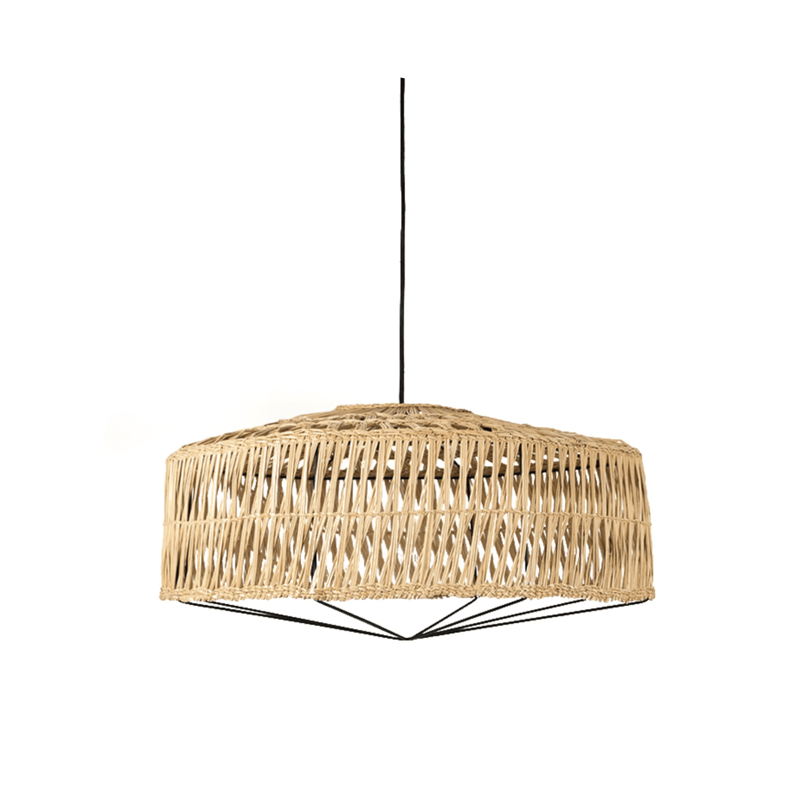 Handwoven willow wall lamp with boho style and warm glow in cozy living room decor
