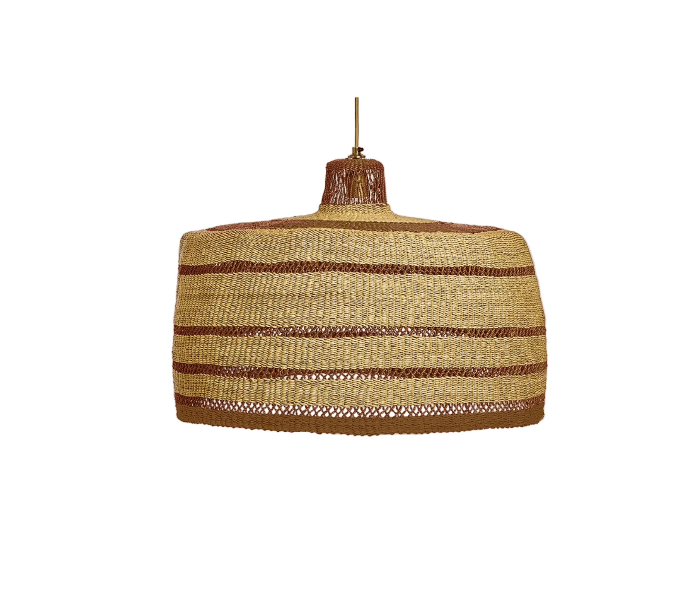 Large Woven Ethnic Lamp image 1